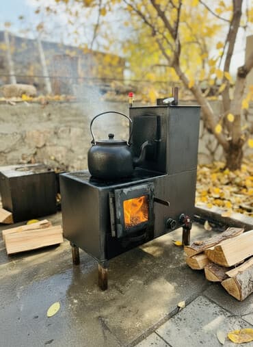 Твердотопливная печь-отопитель с варочной поверхностью - Материал