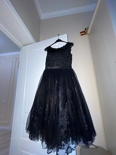 Джинсы: Вечернее платье, Пышное, Без рукавов, S, M — 2