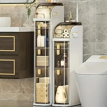 Узкий модульный органайзер для ванной/туалета с выдвижными секциями -