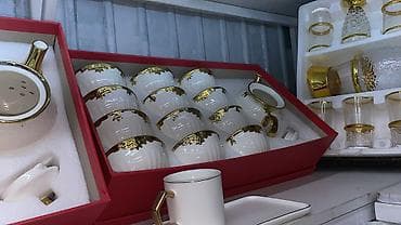 чайные пары: Фарфоровые чайные наборы в подарочных коробках. Варианты дизайна: - — 4