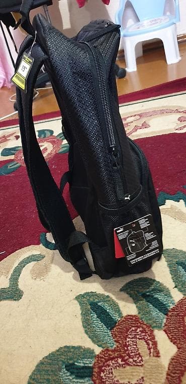 Аксессуарлар: Рюкзак PUMA, городской/школьный, черный. - Вместительный основной — 2