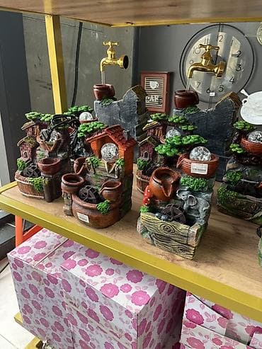 холодные фонтаны: Настольные декоративные фонтаны с подсветкой - Электрические — 3