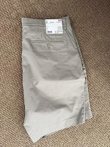Шорты: Мужские брюки, XL, Uniqlo, Новый, цвет - Серый, Самовывоз — 4