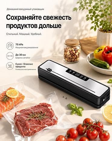 Домашний вакуумный упаковщик для продуктов - Сохраняет свежесть