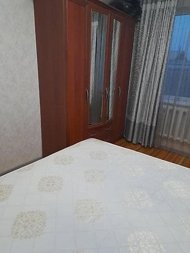 купе шкаф с зеркалом: Спальный гарнитур, Двуспальная кровать, ДСП, цвет - Коричневый — 2