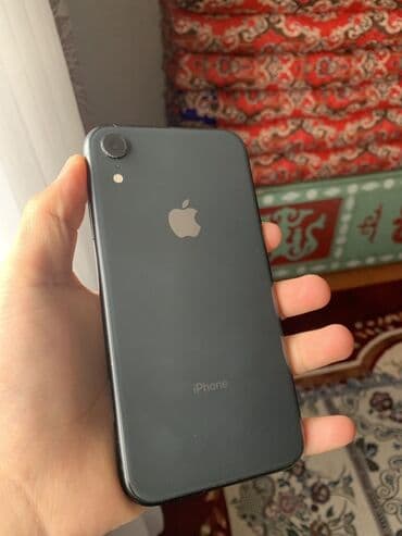 IPhone Xr, Б/у, 64 ГБ, Черный, Чехол, 80 %