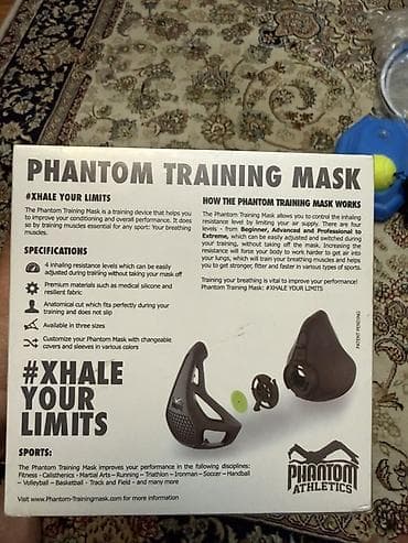 форма для тренировок: Тренировочная маска Phantom Athletics (Phantom Training Mask) - — 4