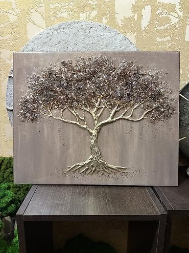 berber mirror second hand: Авторская интерьерная картина «Дерево Изобилия» Размер 50x40см - — 9