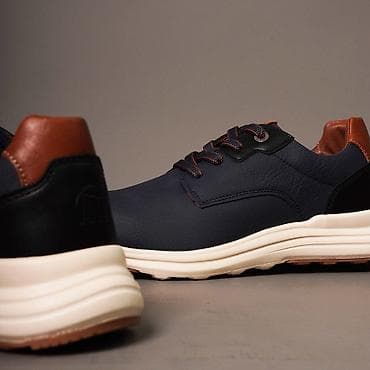 Ботинки: Мужские повседневные кроссовки MUSTANG - Верх: плотная кожа — 3