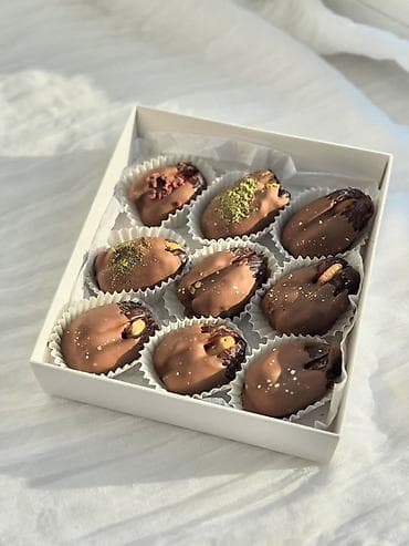 Чай, кофе, суусундуктар: Наборы фиников в шоколаде «Рамазан» - Ассорти из отборных мягких — 6