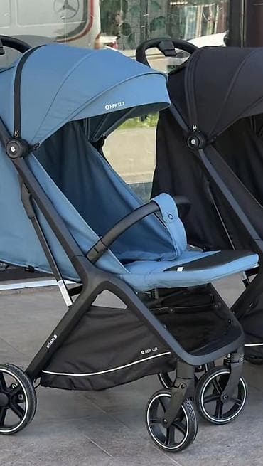 Коляска, Другой бренд, цвет - Голубой, Б/у, Самовывоз — 1