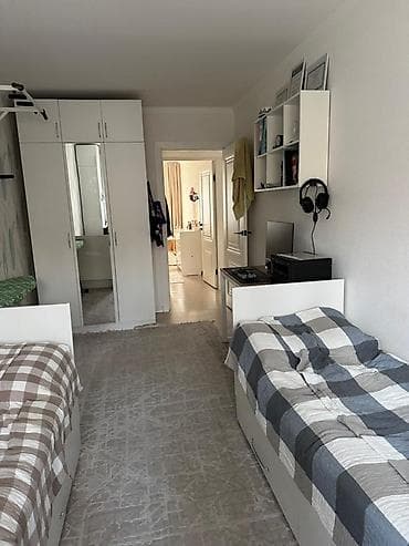 мкр: 58 м², С мебелью — 9