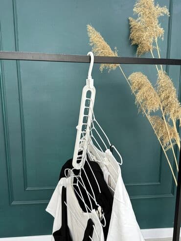 вертикальные вешалки для одежды: Вешалки - комплект 9 штук + трансформер, который поможет вам — 2