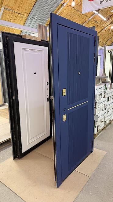 Строительные леса, стойки: Двери для домов и квартир, Металлическая, C терморазрывом, цвет - Черный — 7