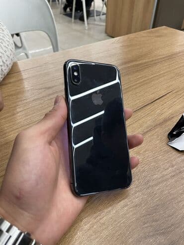 iphone 10: IPhone X, Б/у, 64 ГБ, Blue Titanium, Чехол, 100 % — 1
