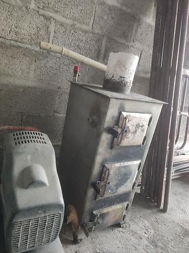 Твердотопливный котел/печь для отопления гаража, мастерской или
