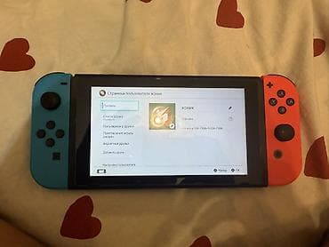 нинтендо свичь: Nintendo Switch (не OLED) с джойконами Neon Blue/Neon Red + игры — 2