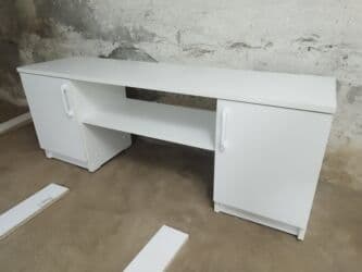 тумба цвет белый: Тумба и подставка для телевизора, Новый, Напольная, ЛДСП, Самовывоз, Платная доставка, цвет - Белый — 5