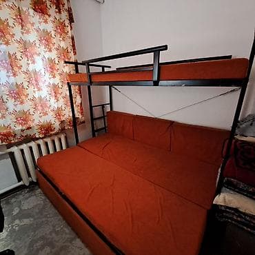 диван кроват: Двухъярусная кровать, С выкатной системой — 3