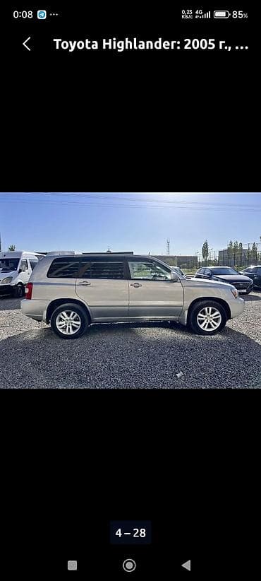 Toyota Highlander: 2005 г., 3.3 л, Автомат, Гибрид, Кроссовер — 4