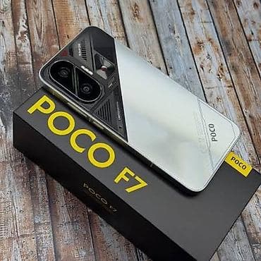 iphone qw: Poco F7, Б/у, 512 ГБ, цвет - Серебристый, 2 SIM — 1