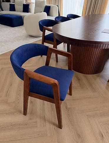 chair table: Стол и стул для зала, Новый, цвет - Синий — 3
