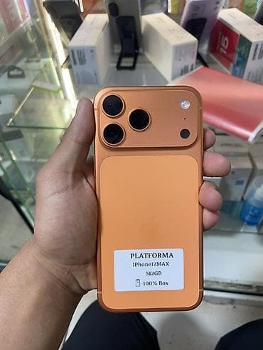 iphone 256gb: IPhone 17 Pro Max, 512 ГБ, Оранжевый, Коробка, 99 % — 1