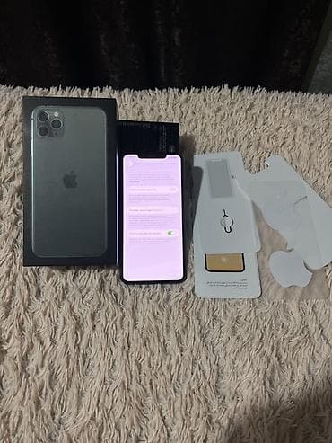 honor 9a: IPhone 11 Pro Max, Б/у, 256 ГБ, Matte Midnight Green, Коробка, 86 % — 5