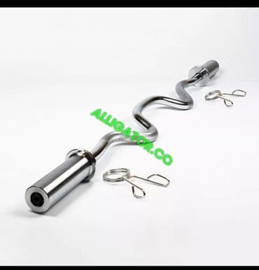 гантели наборные хромированные: Гриф штанга кривой Ez изогнутый олимпийский 120 см вес 8 кг — 1