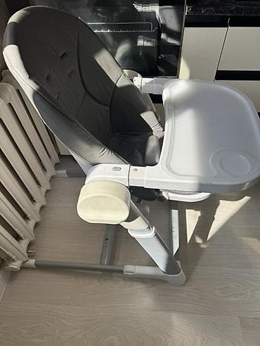 metta samurai: Стульчик для кормления, Б/у, Пластик, Трансформер, цвет - Серый — 2
