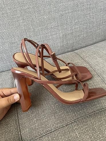 Женская обувь: Босоножки, 37, 39, Aldo, Б/у, цвет - Коричневый — 1