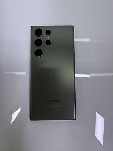 Samsung Galaxy S23 Ultra, Б/у, 256 ГБ, цвет - Зеленый, В рассрочку, 1 SIM, 2 SIM, eSIM