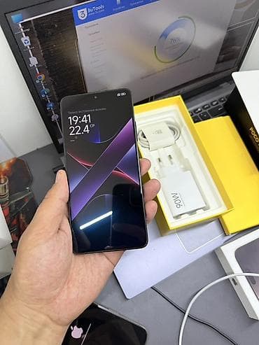 j 7: Poco X7 Pro, Б/у, 256 ГБ, цвет - Серый, 2 SIM — 3
