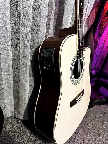 тима: Электроакустическая гитара Yamaha (реплика дредноут с вырезом) - — 5