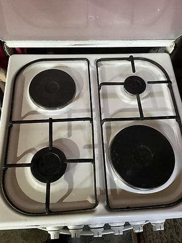 Электромеханическое оборудование: Плита ELINA комбинированная (газ+электро) - Варочная поверхность: 4 — 2