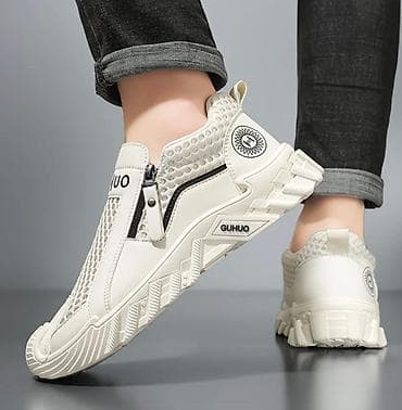 спортивные сумки бишкек: Кроссовки GUHUO, белые - Дизайн: современные slip-on кроссовки без — 1