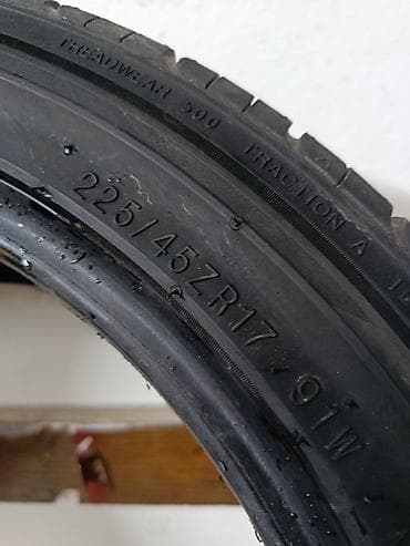 Транспорт: Шины 225 / 45 / R 17, Лето, Б/у, 1 шт, Легковые, Корея, Kumho — 5