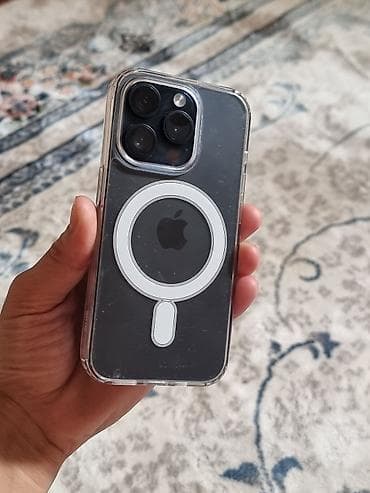f7 pro: IPhone 15 Pro, Б/у, 256 ГБ, Blue Titanium, Чехол — 3