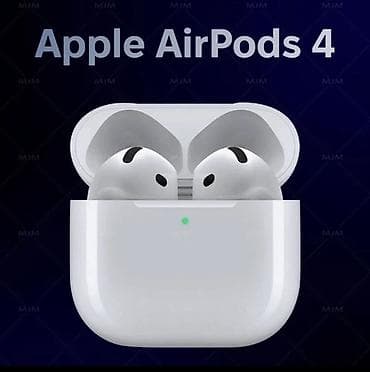 наушники без микрофона: Беспроводные вкладыши наушники, Apple, AirPods 4 — 1