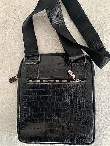 сумки женские с принтом: Барсетка Butun оригинал, натуральная кожа, б/у — 3