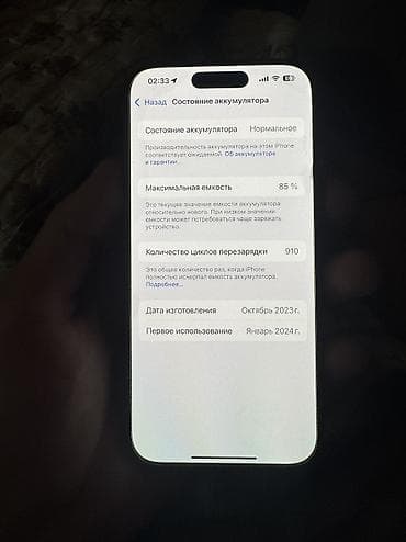 16 plus: IPhone 15 Pro, Б/у, 128 ГБ, Серебристый, 85 % — 4