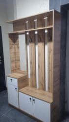 Кийим салуучу шкафтар: Кире бериш үчүн шкаф, Колдонулган, Күзгүсү менен, Башка материал — 1