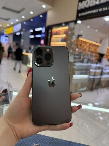 IPhone 13 Pro, Б/у, 128 ГБ, Графит, Защитное стекло, Чехол