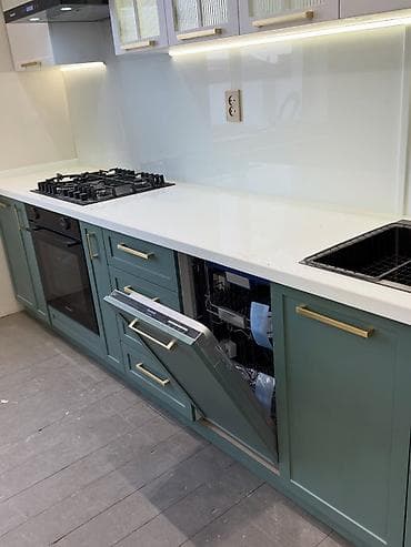 Стол жана отургуч комплекттери: Ашкана гарнитуру, түсү - Жашыл — 2