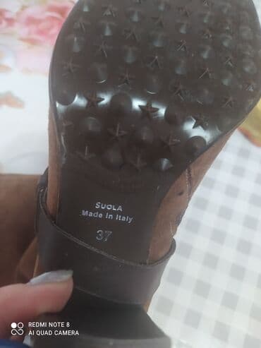 оптом ботинки: Сапоги Италия коричневый цвет разм,37,нарульный замша и мех — 3