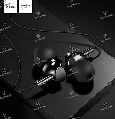 aiphone 16: Проводные вакуумные наушники, Hoco, Новый, цвет - Черный — 4