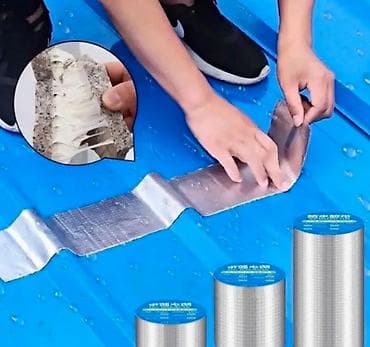 Поликарбонат: Термостойкая водонепроницаемая лента‑герметик с алюминиевым покрытием — 3