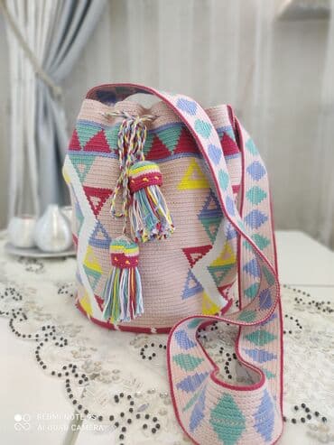 сумка ванс прозрачная оригинал: Сумка мочила с крючком,100 %хлопок — 2