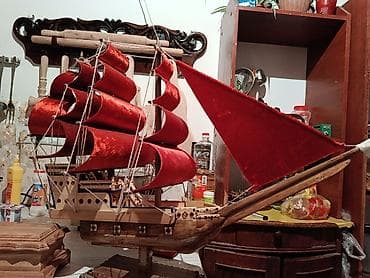 Авторские изделия из дерева: резная шахматная доска, модель парусного — 2