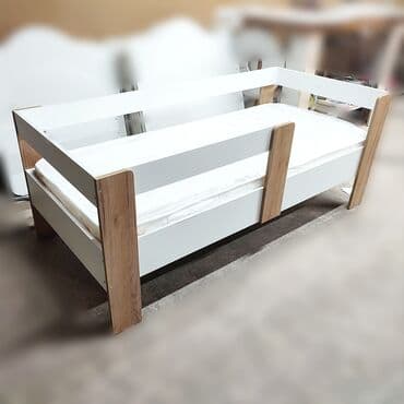 Детская односпальная кровать, Новый, Для девочки, Для мальчика, С матрасом, ДСП, Бесплатная доставка at lalafo.kg Детская односпальная кровать, Новый, Для девочки, Для мальчика, С матрасом, ДСП, Бесплатная доставка